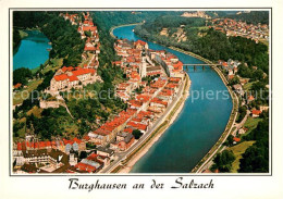 73647174 Burghausen Salzach Fliegeraufnahme Mit Burg Burghausen Salzach - Burghausen