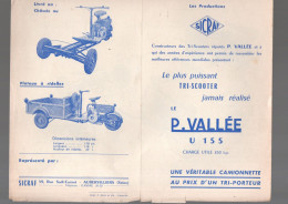 Aubervilliers (moto) Circulaire P VALLEE  Utilitaires  SICRAF   (PPP46670) - Moto