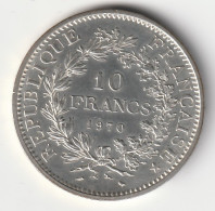 10 Francs Hercule Argent 1970 - Silver - - 10 Francs