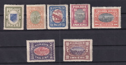 North Ingermanland 1920 2 Sets Genuine + Forgeries MH 15970 - Ungebraucht