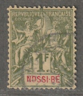 NOSSI-BE - N°39 Obl (1894) 1fr Vert-olive - Usati