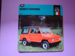 Automobilia Fiche Auto-Rallye 1978 Moretti Minimaxi Italie - Voitures