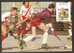 Portugal Hockey Jeux Olympiques Barcelona 1992 Carte Maximum Maxicard - Rasenhockey