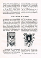 A102 1459 Georg Mader Exlibris Für Alpinisten Bücherzeichen Artikel 1908 - Otros & Sin Clasificación