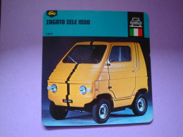 Automobilia Fiche Auto-Rallye 1977 Zagato Zele 1000 Italie - Coches