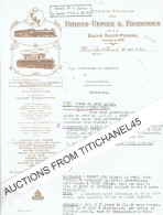 Lettre Illustrée 1951 - HAINE-SAINT-PIERRE - FORGES-USINES & FONDERIES - Locomotives, Tenders, Wagons, - Autres & Non Classés