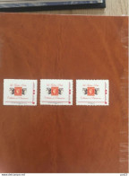Timbre Personnalisés Collection Et Patrimoine Adhésif N°1-2 Et 3 Cadre Rose Neuf Xx - Unused Stamps