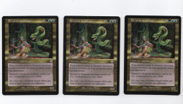 Lot 3 Serpent Mystique MTG Magic The Gathering - Lotes