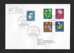 1960 BILDNIS ALEXANDRECALAMES, WIESEN- UND GARTENBLUMEN ► Satzbrief / Stempel Automobil-Postbureau - Covers & Documents