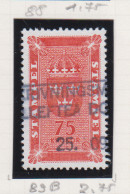 Zweden Fiskale Zegel Cat. Barefoot : Staempel(Documentary) 89B - Revenue Stamps