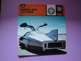 Automobilia Fiche Auto-Rallye 1978 Mercedes-Benz C 111/ 3 Allemagne - Auto's