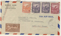 (C01) - HAITI - AIR MAIL COVER PORT AU PRINCE => FRANCE 1947 - Haïti