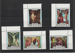 1972  Ras Al Khaima - Easter Paintings - Corner Marginal Set   Mi 894A - 898A - Perf - MNH - Ras Al-Khaimah