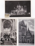 3765	46	Haarlem, Interieur Grote Kerk-Vleeschhal-Basiliek St. Bavo (3 Kaarten) - Haarlem