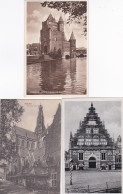 3765	48	Haarlem, Groote Kerk-Vleeschhal- Amsterdamse Poort (3 Kaarten) - Haarlem