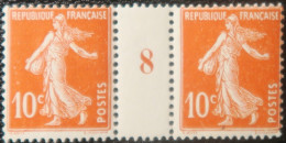 LP2943/27 - FRANCE - 1908 - TYPE SEMEUSE CAMEE - N°138 (millésime 8) TIMBRES NEUFS** - Millésime