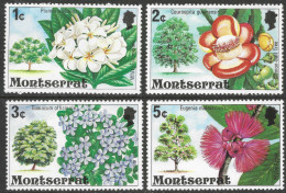 Montserrat. 1976 Flowering Trees. 4 MH Values To 5c (1c, 2c, 3c, 5c) . SG 371etc. M3073 - Montserrat