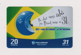 BRASIL -  31 Access Code Inductive  Phonecard - Brésil