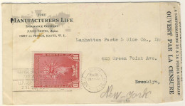 (C01) - HAITI - DOUBLE CENSORED COVER PORT AU PRINCE => USA 1942 - Haïti