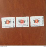 Timbre Personnalisés Collection Et Patrimoine Adhésif N°1-2 Et 3 Cadre Gris Neuf Xx - Unused Stamps