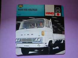 Automobilia Fiche Auto-Rallye 1977 Hino Km 410/450  Japon - Voitures