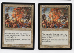 Lot De 2 Rout / Défaite MTG Magic The Gathering Invasion 2000 - Lotti