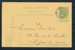PWS - Cachet "BRUXELLES - DÉPART Dd. 18-02-1910" - (ref.1750) - Tarjetas 1909-1934