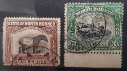 NORTH BORNEO Du Nord 1909- 1922 , Yvert 131 & 214  Obl Cachet à Date Cds Cancel  , TB - Borneo Del Nord (...-1963)