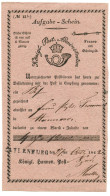 ALLEMAGNE - CATLENBURG SUR AUSGABE-SCHEIN, 1842 - Prephilately