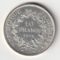 10 Francs Hercule Argent 1972 - Silver - - 10 Francs