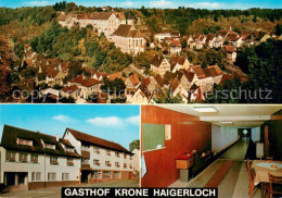 73642774 Haigerloch Stadtpanorama Mit Schlosskirche Und Schloss Gasthof Krone Ke - Haigerloch