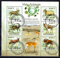 Mozambique 2010 Animaux Antilopes (343) Yvert N° 2974 à 2979 Oblitérés Used - Mozambique