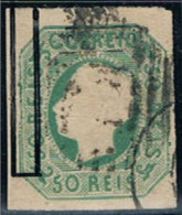 Portugal, 1862/4, # 17, Com Fenda, Used - Oblitérés