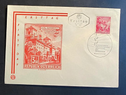 Österreich 1962 Bauten EISENSTADT Mi. 1120 FDC Schmuckkuvert Sonderstempel WIEN - Covers & Documents