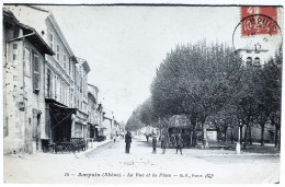 CPA Carte Postale / 69 Rhône, Ampuis / B. F. (Berthaud Frères) - 14 / La Rue Et La Place. - Amplepuis