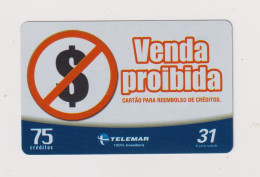BRASIL -  Sale Prohibited Inductive  Phonecard - Brazilië