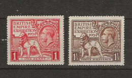 1924 MNH Great Britain Mi 166-67 Postfris** - Unused Stamps
