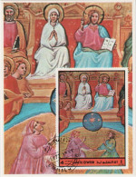 1972  Umm Al Qiwain - Dante Divine Comedy Mini Sheet #9 - Imperf - Cancelled To Order (CTO) - Umm Al-Qaiwain