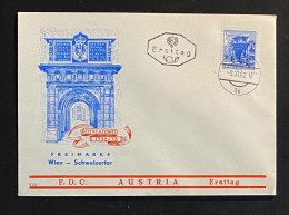 Österreich 1962 Bauten WIEN SCHWEIZERTOR Mi. 1119 FDC Schmuckkuvert Gestempelt/o WIEN - Covers & Documents