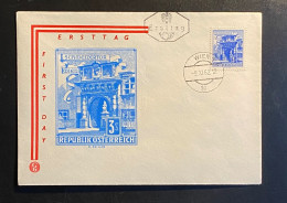 Österreich 1962 Bauten WIEN SCHWEIZERTOR Mi. 1119 FDC Schmuckkuvert Gestempelt/o WIEN - Storia Postale