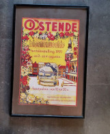 Affiche Oostende Bloemenweelde Tentoonstelling Van 3 En 4 Augustus 1991 In Het Feestpaleis - Otros & Sin Clasificación