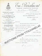 1937 SINT-TRUIDEN - Em. BRIALMONT - Fonderie Royale De Canons - Diesel, Vapeur, Compresseurs, Pompes... - Autres & Non Classés