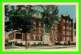 PEMBROKE, ONTARIO - CONVENT OF MARY IMMACULATE - PECO - - Andere & Zonder Classificatie