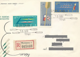 Poland ( A263): FDC.1110-12 A Sport European Canoe Championships (cat)(postal Circulation) - FDC