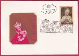 Österreich 1379 Ersttag Mit Sonderstempel Christkindl 26. 11. 1971, Weihnachten - FDC