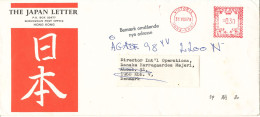 Hong Kong Cover With Red Meter Cancel Sent To Denmark Victoria 31-8-1978 - Briefe U. Dokumente