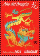 Uruguay - 2024 - Lunar New Year Of The Dragon - Mint Stamp - Uruguay