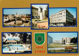 73636721 Nove Zamky Pohlad Na Casi Mesta Pomnik Osloboditelom Hotel Partizan Kup - Slowakei