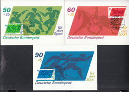 BRD  1046-1048 MK, 3 Maximumkarten, Sport, 1980 - Autres & Non Classés