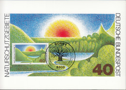 BRD  1052 MK, Maximumkarte, Naturschutzgebiete, 1980 - Autres & Non Classés